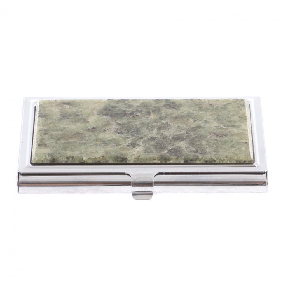 Карманная визитница из камня желтый апатит фото 1 — 