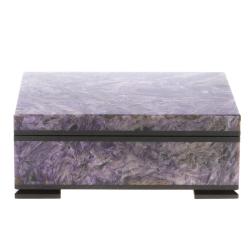 Шкатулка из чароита &quot;Секрет&quot; 10х7,5х4 см — 