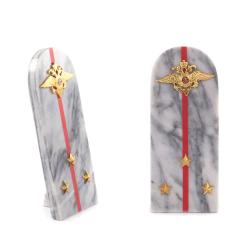 Сувенир &quot;Погон Старший лейтенант МВД&quot; камень мрамор — 