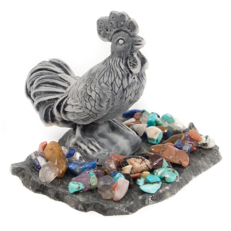 Сувенир "Петух" из мрамолита фото 1 — 