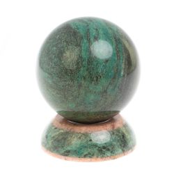 Шар &quot;Антистресс&quot; из змеевика и розового мрамора 9,5 см — 