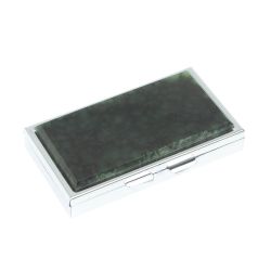 Таблетница на 7 отделений камень нефрит цвет серебро — 