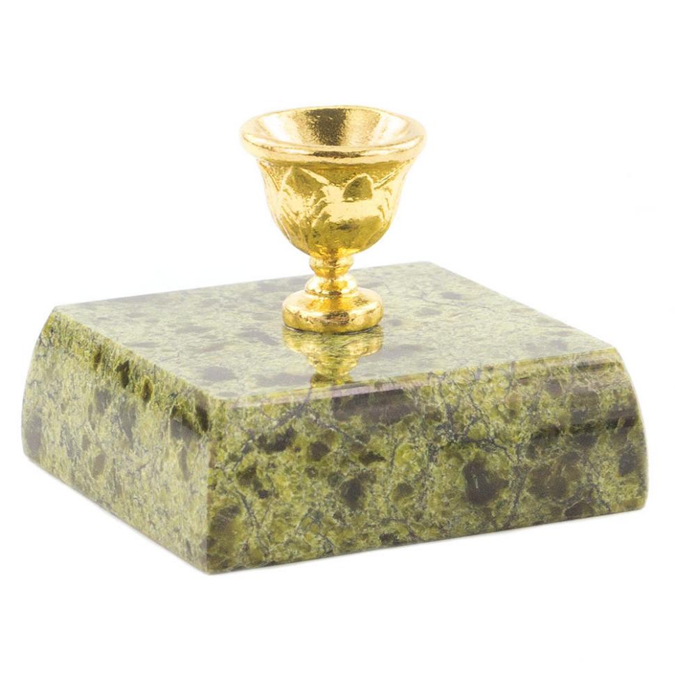 Подсвечник церковный из змеевика фото 1 — 