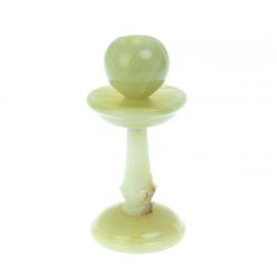 Подсвечник из оникса 7х7х16,5 см (3х6) — 