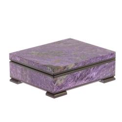 Шкатулка из чароита 13,5х9х4,5 см — 