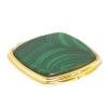 Зеркало складное карманное из малахита цвет золото фото 1 — 