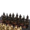 Шахматы бронзовые "Европейские" доска 32х32 см лемезит фото 3 — 