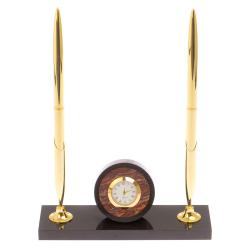 Часы настольные с двумя ручками камень яшма — 