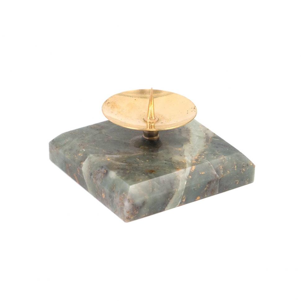 Подсвечник из офиокальцита фото 1 — 