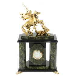 Часы &quot;Георгий Победоносец&quot; из баженовского змеевика — 