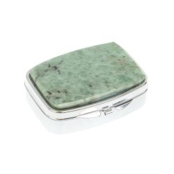 Таблетница на 2 отделения жадеит цвет серебро — 