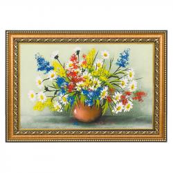 Картина из каменной крошки &quot;Полевые цветы&quot; багет 24х34 см — 
