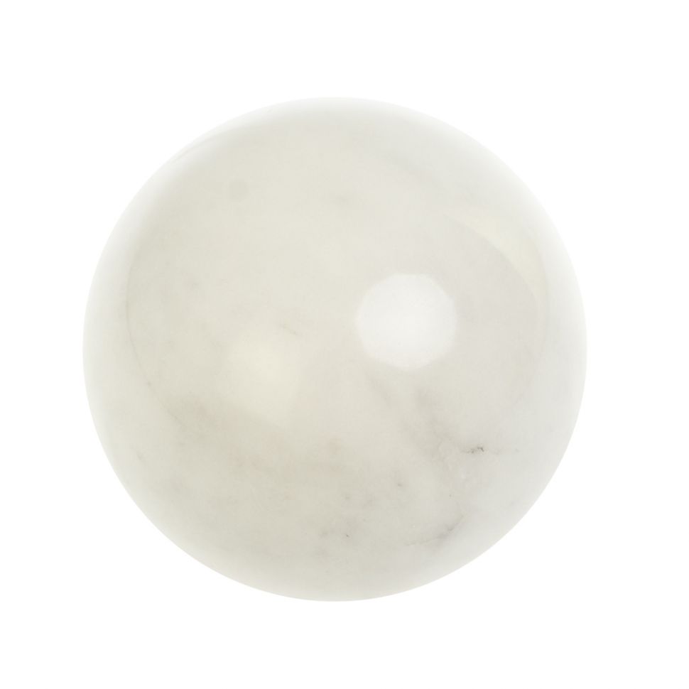 Шар из белого мрамора диаметром 9,5 см фото 1 — 