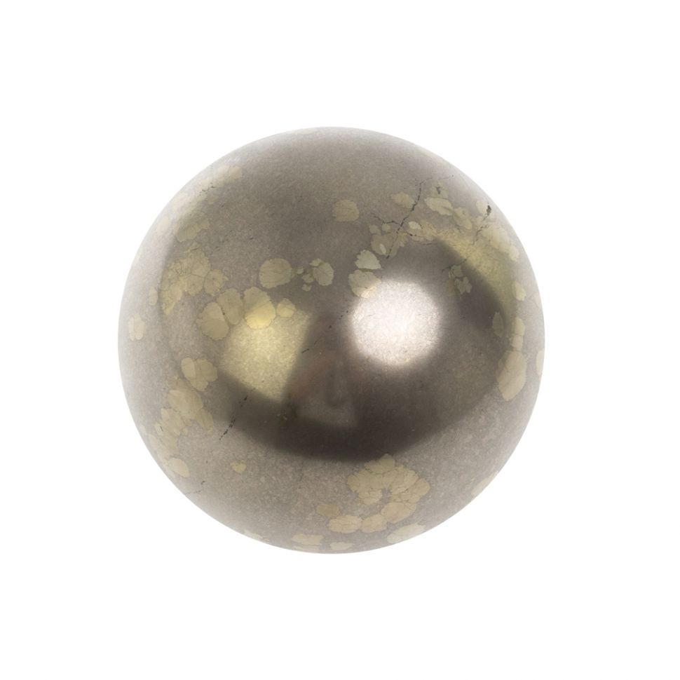 Шар из камня пирит диаметром 7,8 см фото 1 — 