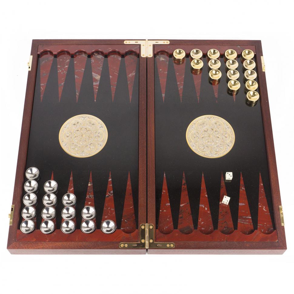 Нарды "Кальян" из яшмы и долерита фото 1 — 