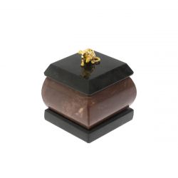 Шкатулка &quot;Мышка&quot; из камня лемезит 4,5х4,5х6 см — 