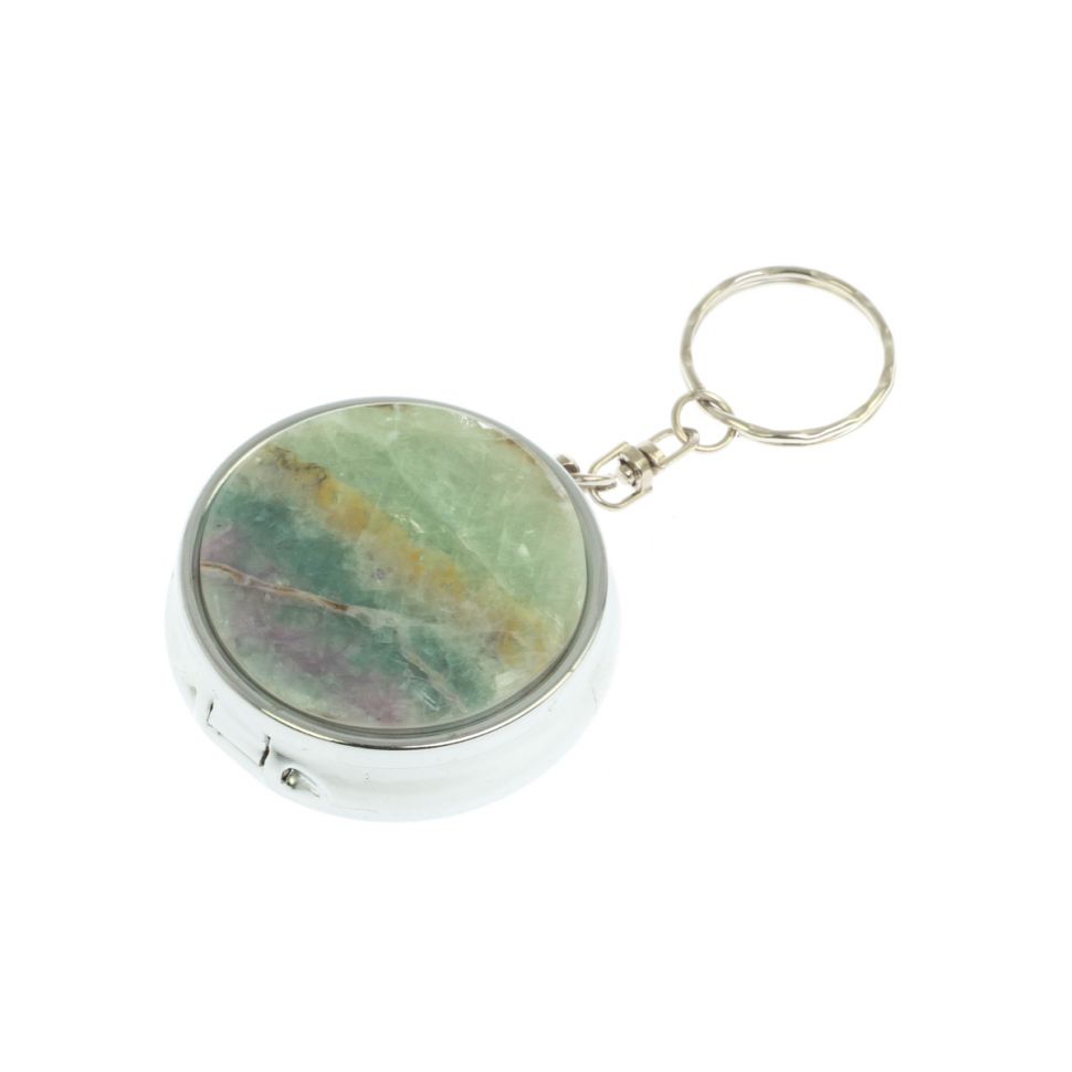 Пепельница карманная камень флюорит 5х5,5х2 см фото 1 — 