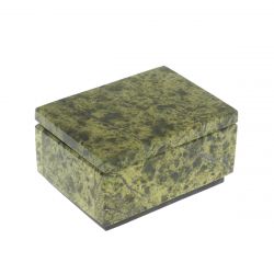 Шкатулка малая из змеевика 9,5х7х5 см — 