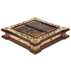 Эксклюзивные нарды &quot;Орнамент&quot; камень яшма Златоуст — 